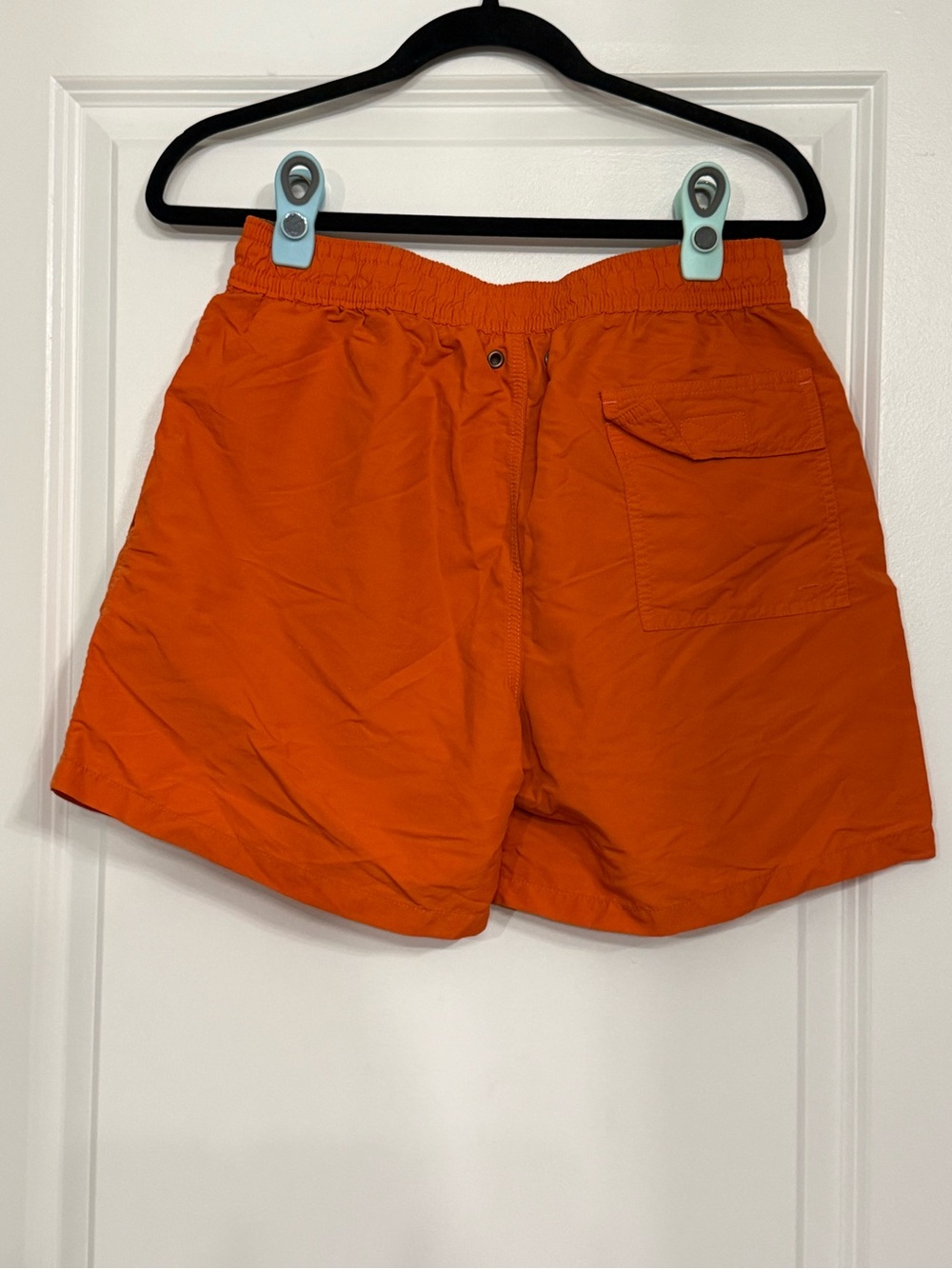 Polo Ralph Lauren Orange Swim Trunks Men’s Medium Nylon Lined Shorts 5” Inseam - Picture 4 of 7